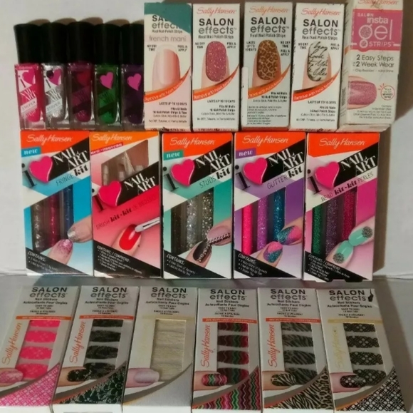 SOLD Sally Hansen Nail LOT Art Kit Strips Pen MORE - Picture 2 of 8